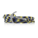 Anker Armband Bahamas Blau Schwarz Gelb Modeschmuck Unisex Maritim